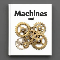 the cover of the book : machines and gears