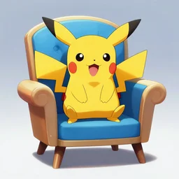 pokemon based on a chair, digital art, nintendo firered