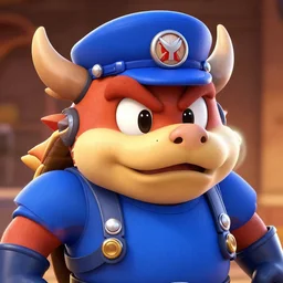 battletoad robocops, detailed face