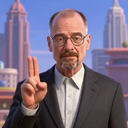 walter white in a Pixar Film, 8k, hyperdetailed