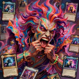 bright psychedelic jim cornette vomiting, furious and insane, abuse, diffuse lighting, fantasy, intricate, elegant, highly detailed, lifelike, photorealistic, digital painting, artstation, illustration, concept art, smooth, sharp focus, art by francis bacon, concept art by tooth wu, blizzard warcraft card game, magic the gathering art, hearthstone card game