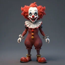 a scary female clown laughing, directed gaze, full - body and head view, highly detailed, zeronis style, artstation, soft light, sharp focus, illustration, character design, concept art