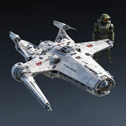 sulaco star destroyer drop ship, ilm, beeple, halo, mass effect