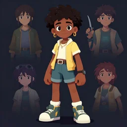 afropunk afrika teenager, Video game character design , 2d game fanart behance hd by Jesper Ejsing, by RHADS, Makoto Shinkai and Lois van baarle, ilya kuvshinov, rossdraws global illumination