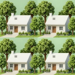 Identical houses, identical people, identical trees, all the same