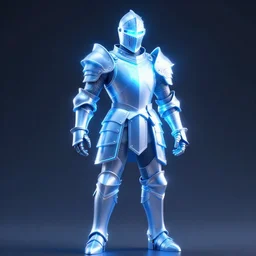 a knight in amazing fantasy armor that glows, bursting with blue light, sleek, lightweight but imposing, light glowing from the seams. intricate and ornate. concept art from artstation. beautiful highly detailed fantasy painting by greg rutkowski