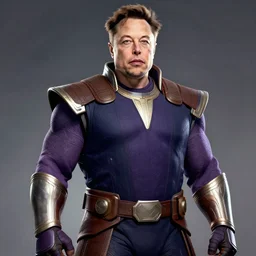 elon musk as a thanos digital art