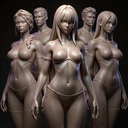 cgsociety, by wlop, ilya kuvshinov, krenz cushart, greg rutkowski, trending on artstation. zbrush sculpt, octane, nazuna nanakusa from the yofukashi no uta, wearing latex bikini. cinematic dramatic