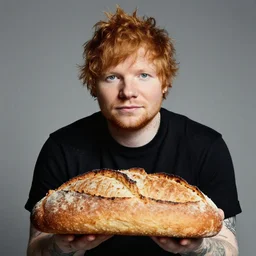 ed sheeran as a loaf of bread