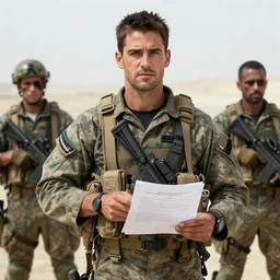 Colin Farrell as a Navy Seal in Afghanistan, Wounded warriors, Document. Photo.