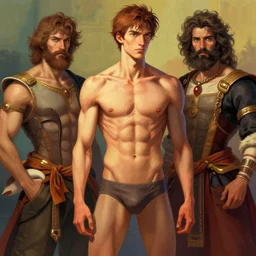 extremely skinny bodybuilder. digital art by eugene de blaas, ross tran, and nasreddine dinet, vibrant color scheme, intricately detailed, in the style of romanticism. artstation, greg rutkowski