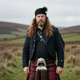 a portrait of a Scottish chief
