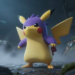 off angle view of haunter from pokemon, dramatic lighting, octane, night, fog trending on artstation, mist, volumetric lighting