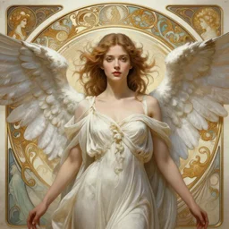 a photograpic portrait of a pretty woman, angel, fantasy, intricate, elegant, highly detailed, digital painting, artstation, centered, concept art, smooth, sharp focus, arc, illustration, art by artgerm and h r giger and alphonse mucha