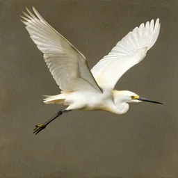 a flying egret, by albrecht-durer