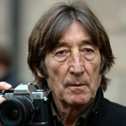 A colored colorized photograph of old John Lennon as an old man in his eighties with short hair in the 2010s, John Lennon, taken in the late 2010s, taken on a 2010s Camera, realistic, hyperrealistic, very realistic, highly detailed, very detailed, extremely detailed, detailed, digital art, trending on artstation, headshot and bodyshot, detailed face, very detailed face, very detailed face, real, real world