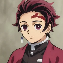 handsome guy in demon slayer art, anime style, 4k , detailed, detailed face, high quality, smooth, sharp focus, beautiful scene, clothes high detail,
