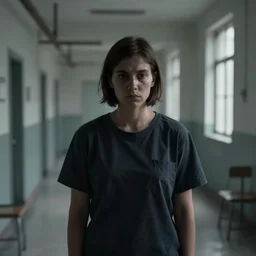 an asylum patient, dark, depressing, grim, atmospheric lighting, cinematic, unreal engine, digital art