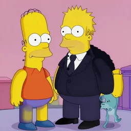 still from the Simpsons featuring Boris Johnson, high definition, 4k, ultra HD