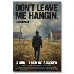 don't leave me hangin ', an ultrafine detailed painting by john philip falter, austin briggs, cg society, american scene painting, dystopian art, american realism, academic art, movie poster, poster design, concert poster