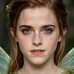 emma watson as a fairy, hyper realistic face, beautiful eyes, fantasy art, in the style of greg rutkowski, intricate, hyper detailed, smooth
