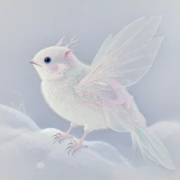 breathtaking delicate winter creature by hsiao - ron cheng, pattern, bizarre compositions, exquisite detail, pastel colors, 8 k