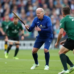Joe Biden playing Quidditch