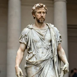 ryan gosling as roman statue