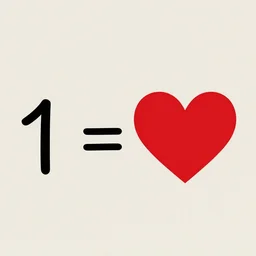 1 + 1 = ❤, by gediminas pranckevicius