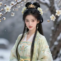 a fantasy comic book style, portrait painting of a beautiful chinese fairy of wintersweet, anime, artstation, unreal engine 5, daz, hyper realistic, octane render, rpg