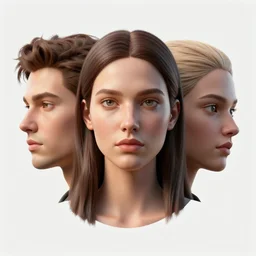 3 d face portrait of a goddess by aykut aydogdu and beeple, octane render