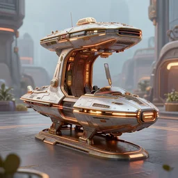 futuristic african taxi rank inspired by starwars transportation ships