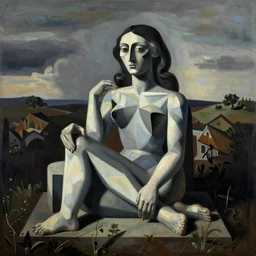 abstract surrealism figurative, guernica by picasso, hyper realistic,