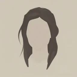 minimalist portrait of aloy from horizon zero dawn, loose hair, digital art, muted colors, by nixeau, by wlop