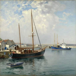the harbour by turner and Atkinson Grimshaw and Matisse
