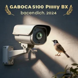 surveillance camera glowing eye bird watching