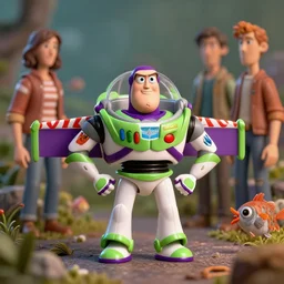 tin toy greta thunberg as buzz lightyear, nicoletta ceccoli, mark ryden, lostfish, max fleischer, depth of field, detailed and intricate environment, 8 k resolution, hyperrealistic, octane render