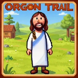 jesus as a character in the oregon trail game