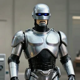 film still of robocop as a rabbi