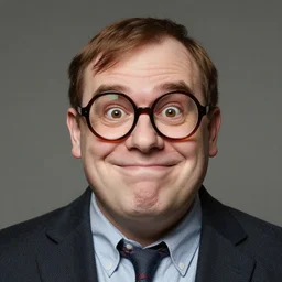 a portrait of the biggest nerd to ever exist.