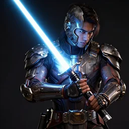 a lightsaber concept designed by art zhu, highly detailed, intricate, dramatic lighting,