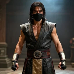 Rami Malek as a Shokan from mortal kombat