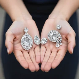 hands made of diamond