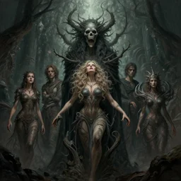 epic professional digital art of terrible hunger, atmospheric lighting, drawn, complex, detailed, foreboding, mysterious, mystical, leesha hannigan, wayne haag, reina rocin, ignacio fernandez rios, mark ryden, iris van herpen, epic, stunning, magnificent, a lot of wow, cinematic, masterpiece
