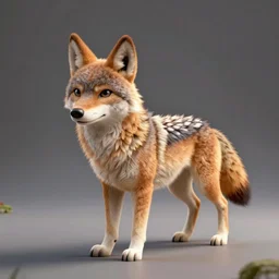 a coyote, octane render rendered in unreal engine rendering v - ray rendered in octane highly detailed c 4 d blender rendered in maya iclone 7 reallusion character creator ( character ) unreal engine 5 rendered by octane engine cgsociety