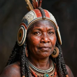 a 3d portrait of an aboriginal woman, by Martin Schoeller