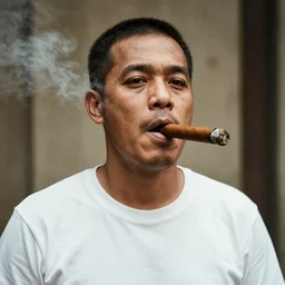 a photo of xqc with a cigar on his mouth