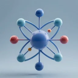 you are best particle physicist in the world. you are knowledgeable and imaginative, you have refined aesthetic sensibility and you also know how to communicate your ideas to others. show the most accurate and most beautiful 3 d representation of the hydrogen atom you can imagine.