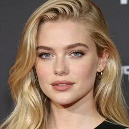 portrait of a beautiful 20-year-old blonde woman in the style of Mario Testino, award-winning, detailed, 82 mm sigma art, close up