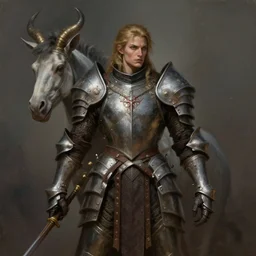 very chimera human centaur centaur centaur :: Paladin, fearsome, beautiful, DnD character art portrait, male, plate armor, matte fantasy painting, DeviantArt Artstation, by Jason Felix by Steve Argyle by Tyler Jacobson by Peter Mohrbacher, cinematic lighting.